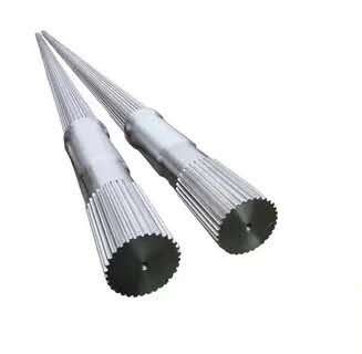 คุณภาพ  Customizable Length Involute Inner Spline Twin Screw Extruder Shaft for Extrusion โรงงาน