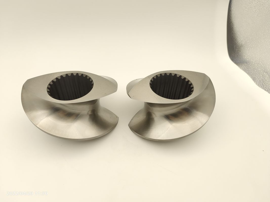 0.05mm Tolerances CTE95 ชิ้นสกรูสําหรับเครื่องบดสกรูคู่ในวัสดุที่กําหนด