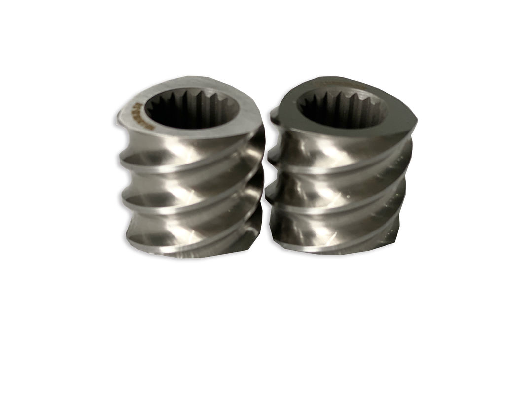 เครื่องพลาสติก 58mm Twin Screw Extruder สี่เหลี่ยม Spline Extruder สกรูองค์ประกอบกับ M 1