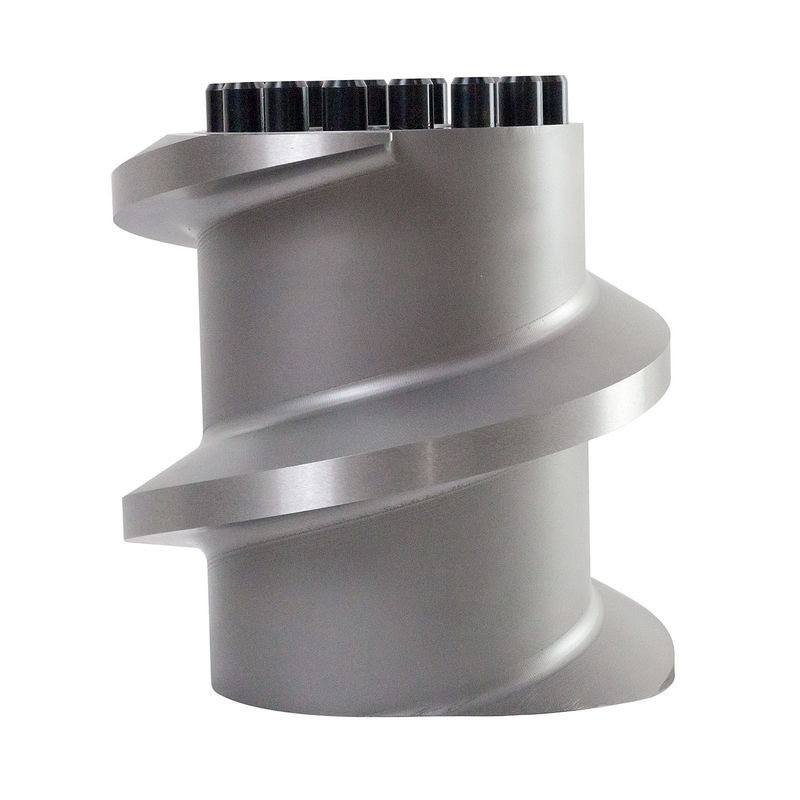 สแตนเลส Andritz EX1250 อะเลเม้นต์สกรูสําหรับเครื่องปูอาหารสัตว์เลี้ยง กว้างภายใน 150 มม