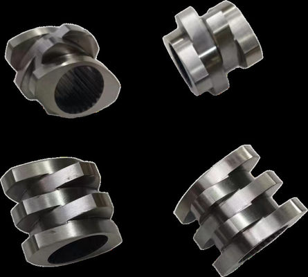 โซนละลาย อะไหล่ extruder กลมแฝดคู่ 30° 45° 60° 90° มุม