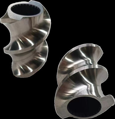 โซนละลาย อะไหล่ extruder กลมแฝดคู่ 30° 45° 60° 90° มุม