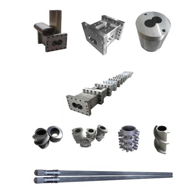 38CrMoAlA/W6Mo5Cr4V2/Cr26MoV อุปกรณ์สกรูที่กําหนดเองของเครื่องบดสกรูคู่ด้วยความแม่นยํา