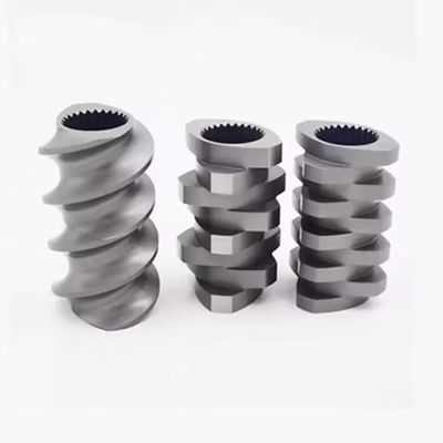 ความแม่นยําตามความต้องการ รายละเอียดคู่เคียง คอนเตอร์หมุนหมุนสองแฝด extruder screw