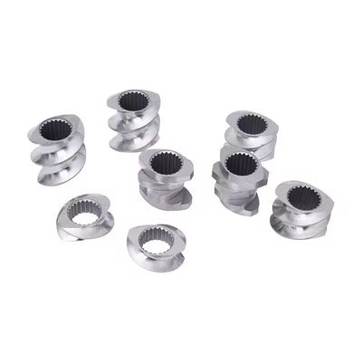 ความแม่นยําตามความต้องการ รายละเอียดคู่เคียง คอนเตอร์หมุนหมุนสองแฝด extruder screw