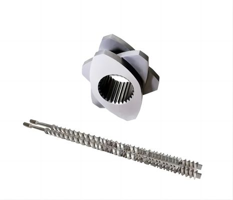 ความแม่นยําตามความต้องการ รายละเอียดคู่เคียง คอนเตอร์หมุนหมุนสองแฝด extruder screw