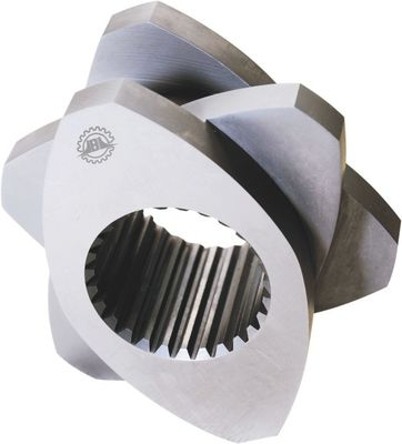 โซนละลาย อะไหล่ extruder กลมแฝดคู่ 30° 45° 60° 90° มุม