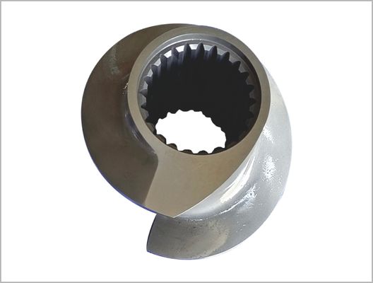 112mm Extruder Screw Elements 6542 วัสดุสําหรับอาหารใหญ่ / อาหารว่าง Extruder Zsk Screw Element ชื่อสินค้า:112mm Extruder Screw Elements 6542 วัสดุ
