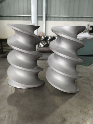 ทนต่อการสวมใส่ 120 มม กระเจาะกว้าง การประกอบสกรูและถัง สําหรับพลาสติก Extruder อะไหล่