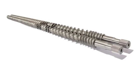 วัสดุ WR15E รวมสายภายใน Twin Screw Extruder Shaft PVC Screw Shaft