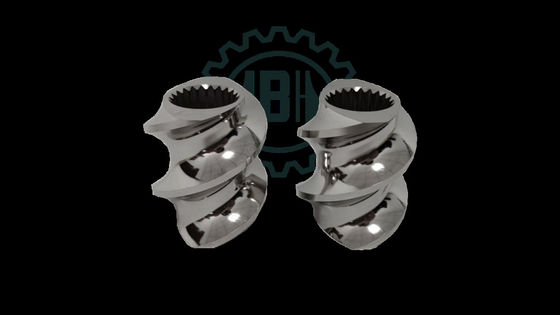 6542 วัสดุ สี่เหลี่ยม สปไลน์ Extruder สกรูองค์ประกอบสําหรับเครื่องพลาสติก