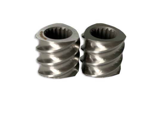 เครื่องพลาสติก 58mm Twin Screw Extruder สี่เหลี่ยม Spline Extruder สกรูองค์ประกอบกับ M 1