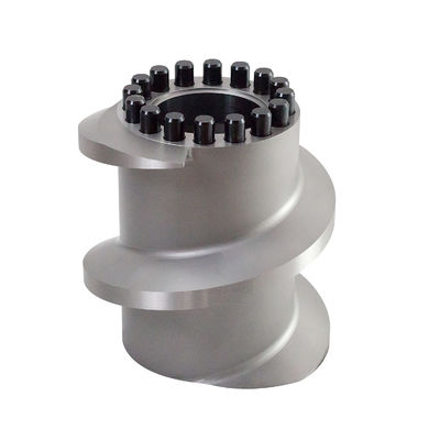 Andritz EX1021 อะเลเม้นท์สกรูสําหรับเครื่องปูอาหารสัตว์เลี้ยง ขนาดและสีโลหะที่กําหนดเอง
