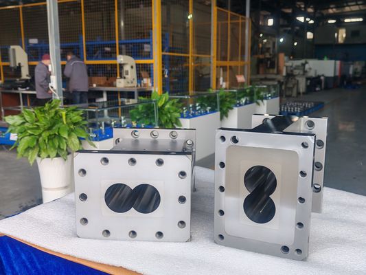 OEM การออกแบบองค์ประกอบสกรูพิเศษสําหรับ JSW Twin Screw Extruder