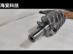 38CrMoAlA/W6Mo5Cr4V2/Cr26MoV อุปกรณ์สกรูที่กําหนดเองของเครื่องบดสกรูคู่ด้วยความแม่นยํา