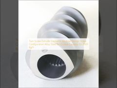 การออกแบบโมดูลาร์ของส่วนประกอบเครื่องอัดรีดแบบสกรูคู่ การกำหนดค่าสกรู เหล็กอัลลอยด์ สำหรับกำลังการผลิต 50-2000 กก./ชม.